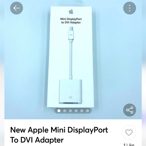 Apple Mini Display Port to DVI Adapter #A1305 - Picture 3 of 9